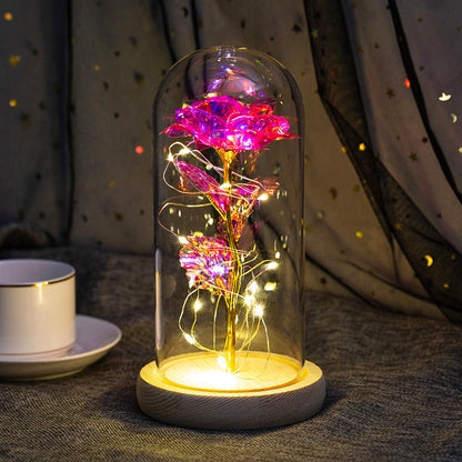 Galaxy Rose Flower Gifts,Personalized Galaxy Rose Night Light