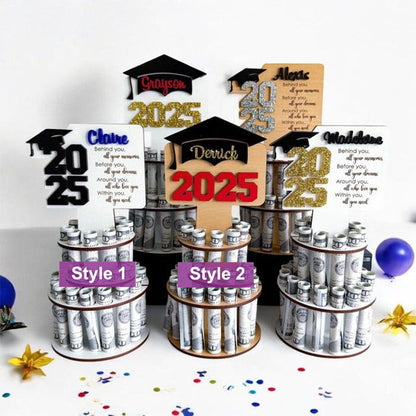 Personalized graduation money holder , graduation money tree gifts for her