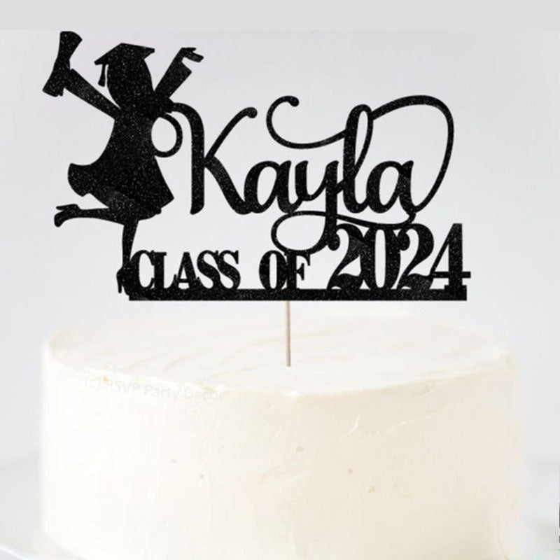 Personalized Graduation Congrats Decor Cake Topper Class of 2026