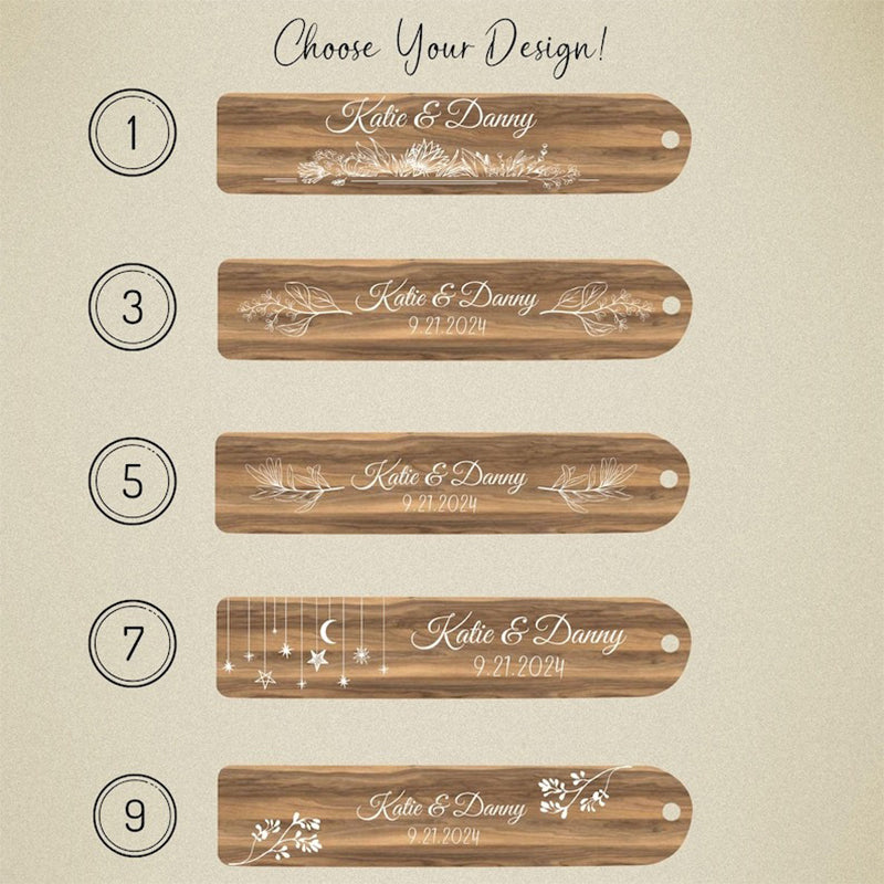 Personalized Wooden Bookmark with Tassel