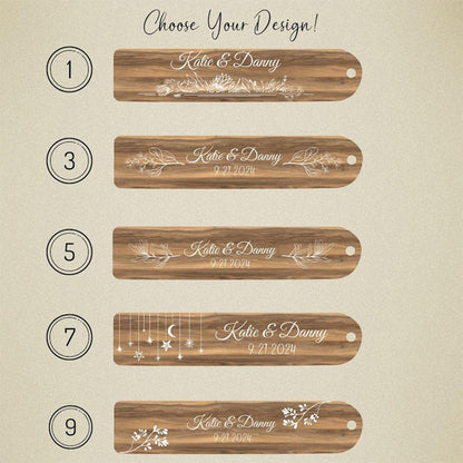 Personalized Wooden Bookmark with Tassel