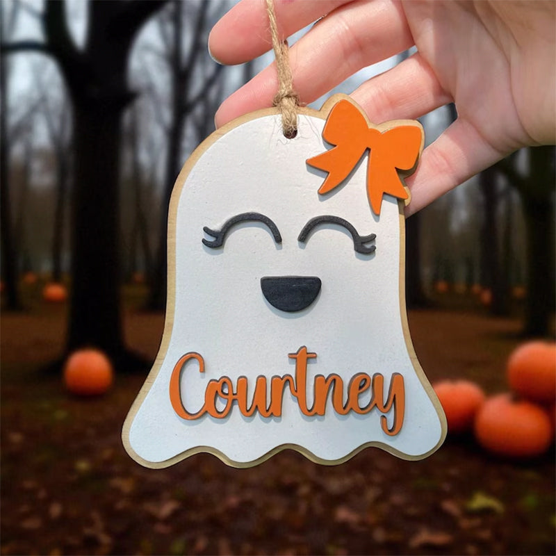 Personalized BOO BAG Tag, Personalized Ghost Name Tag