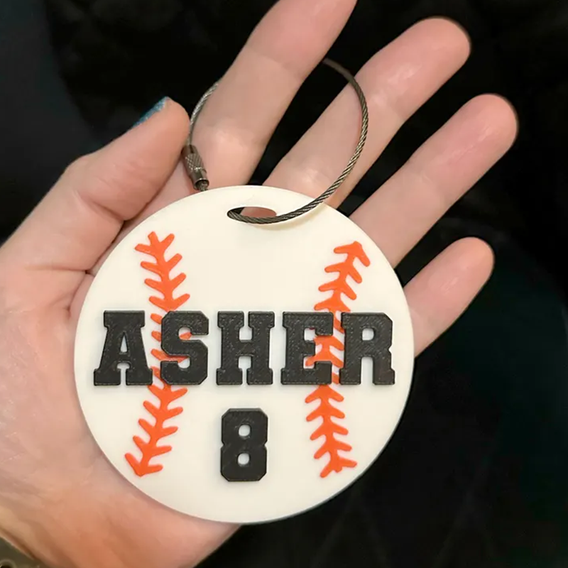 Sports Bag Name Tag | Personalized Sport Keychain