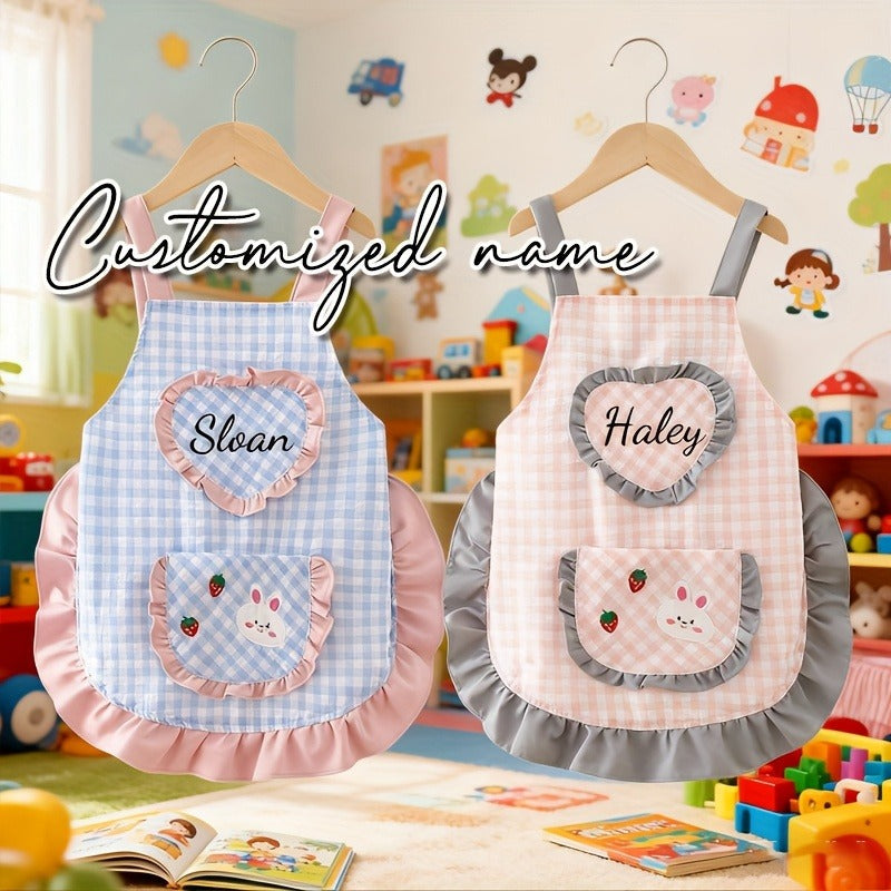 Personalized Easter Name/Number Mini Apron with Custom Embroidered Name