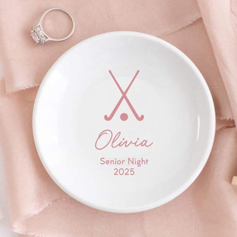 Field Hockey Gifts, Field Hockey Senior Gifts, Hockey Coach Gifts, Field Hockey Jewelry Dish,  Senior Night 2025
