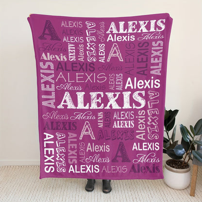Custom Name Blanket - Soft and Warm Flannel Personalized Blanket