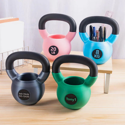 Personalized Text Kettlebell Pencil Holder