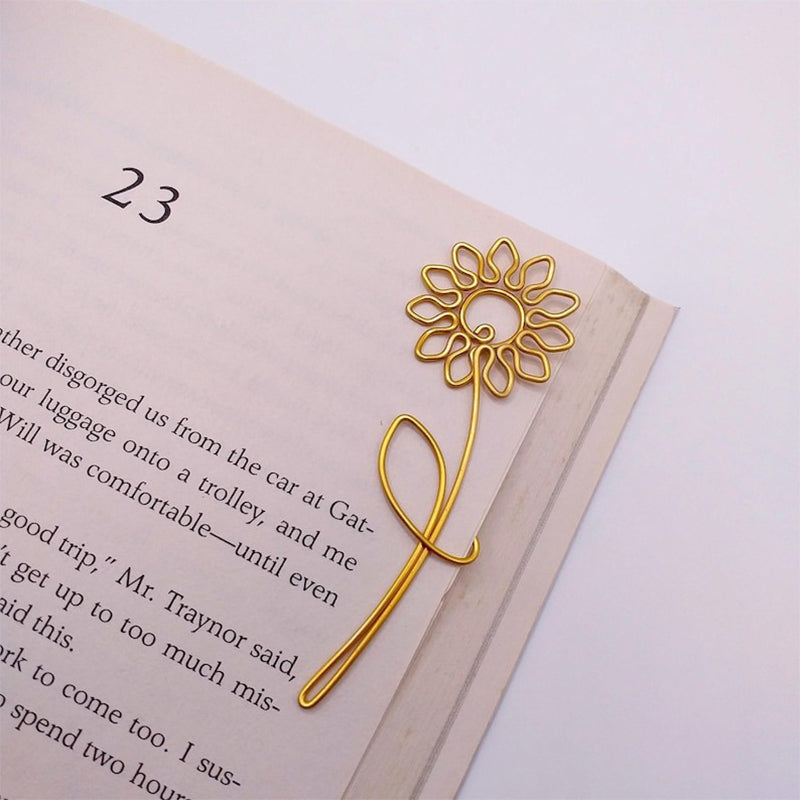 Rose Tulip Sakura Sunflower Wire , Personalized Gift Flower Planner Clip