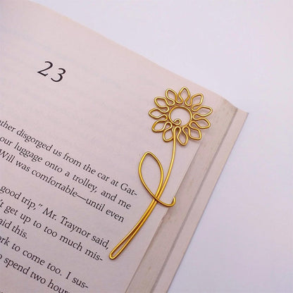 Rose Tulip Sakura Sunflower Wire , Personalized Gift Flower Planner Clip