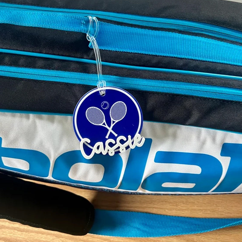 Personalized Name Tag Personalized Baseball Swimming Lacrosse Volleyball Hockey Soccer Dance Cheer Pom Tennis Football Hockey Track Pickleball Basketball Bag Tag