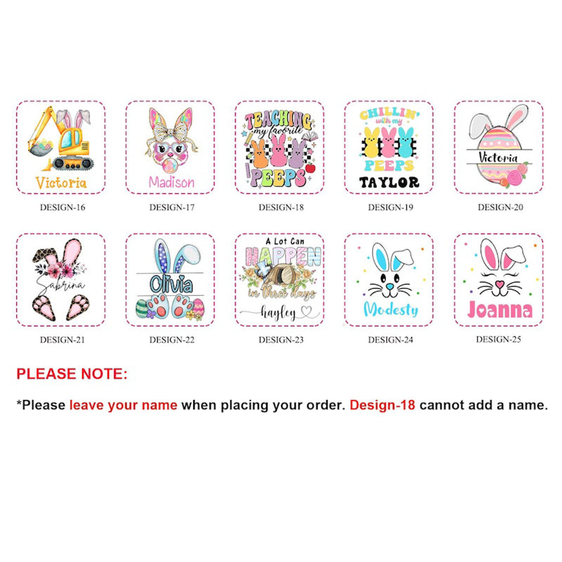 Personalized Easter Basket With Name,Custom Easter Egg Hunt Gift For Kids