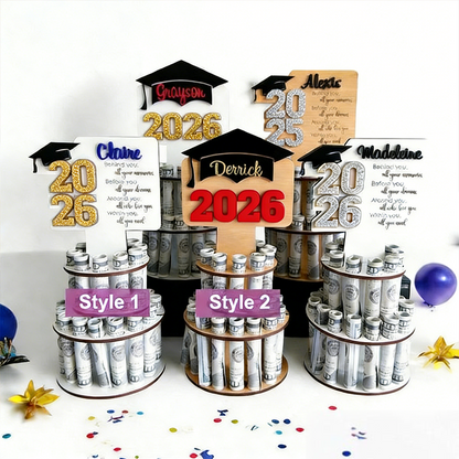 Personalized graduation money holder , graduation money tree gifts for her