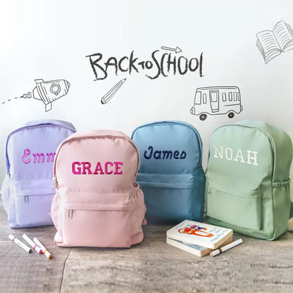 Embroidered Toddler Backpack, Back to School, Custom Kids Backpack