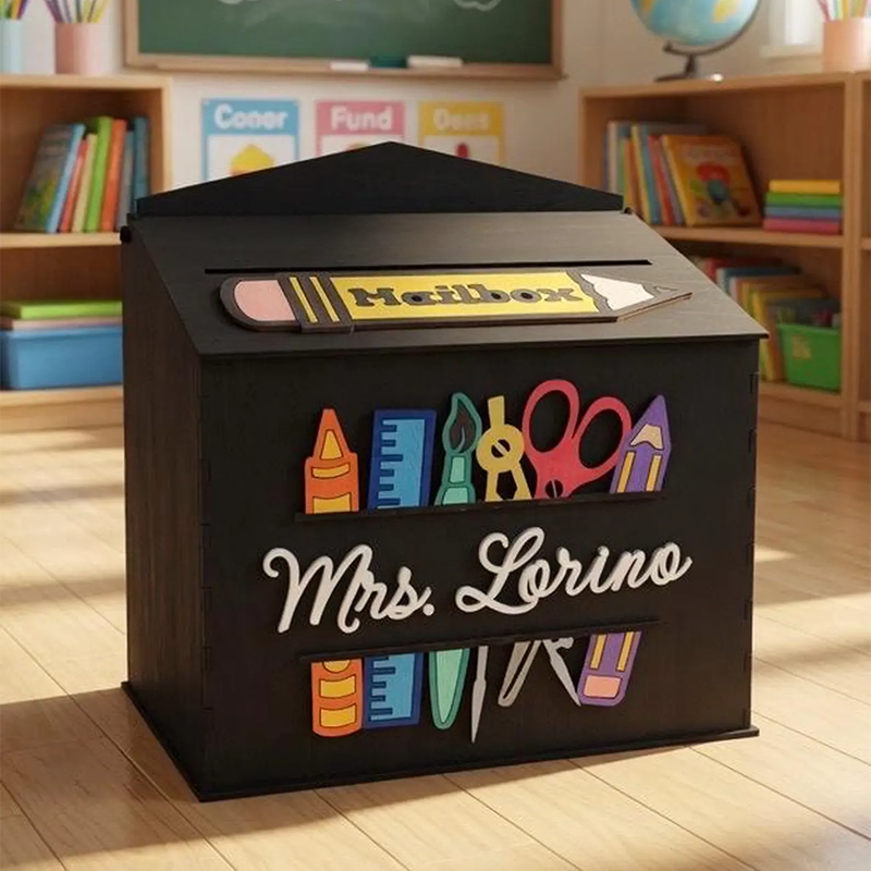 Personalized Teacher Mailbox & Door Sign Set: Classroom Decor