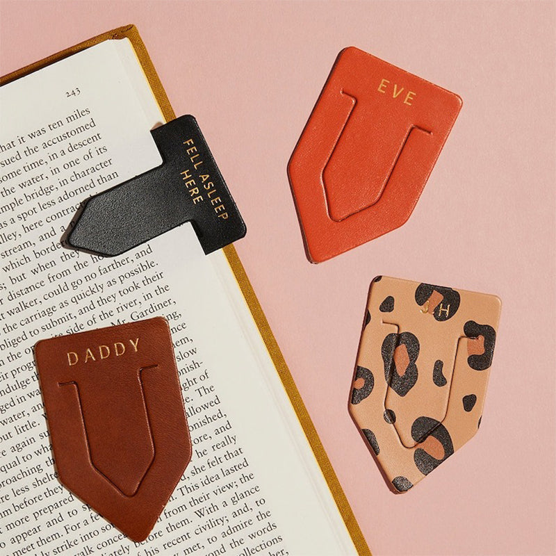 Personalised Leather Point Bookmark | Arrow Shape Bookmark