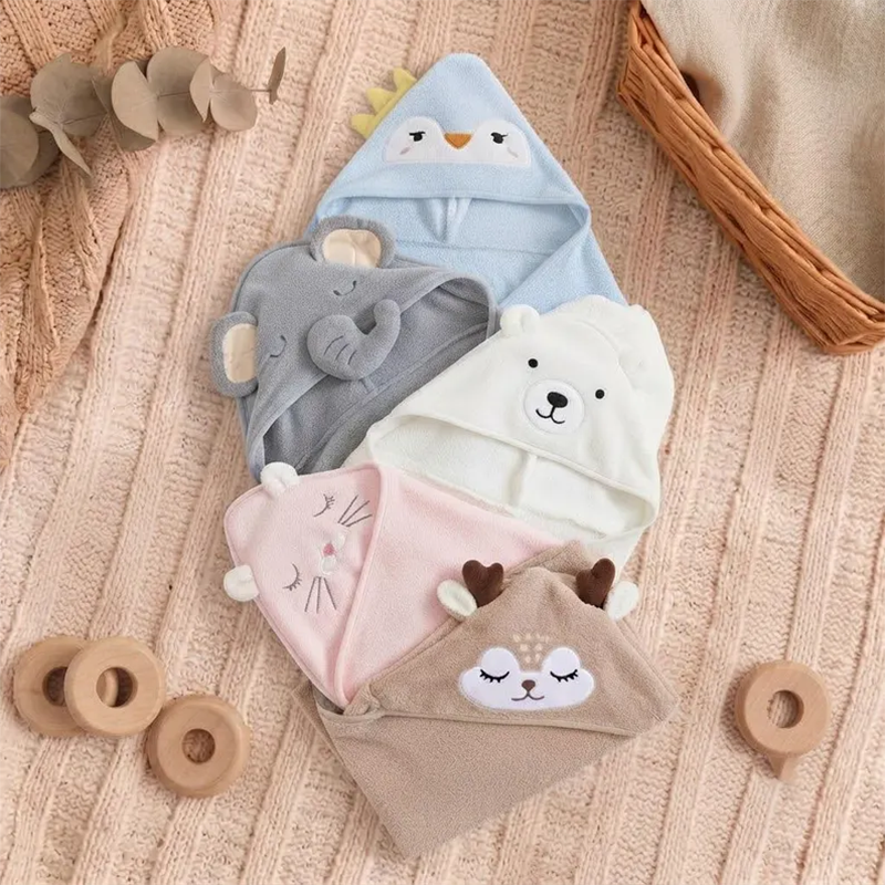 Custom Baby Hooded Towel with Name, Baby Shower Gift