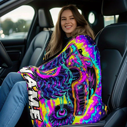 Mixed Color Radiant Fantasy Printed Digital Soft Flannel Blanket