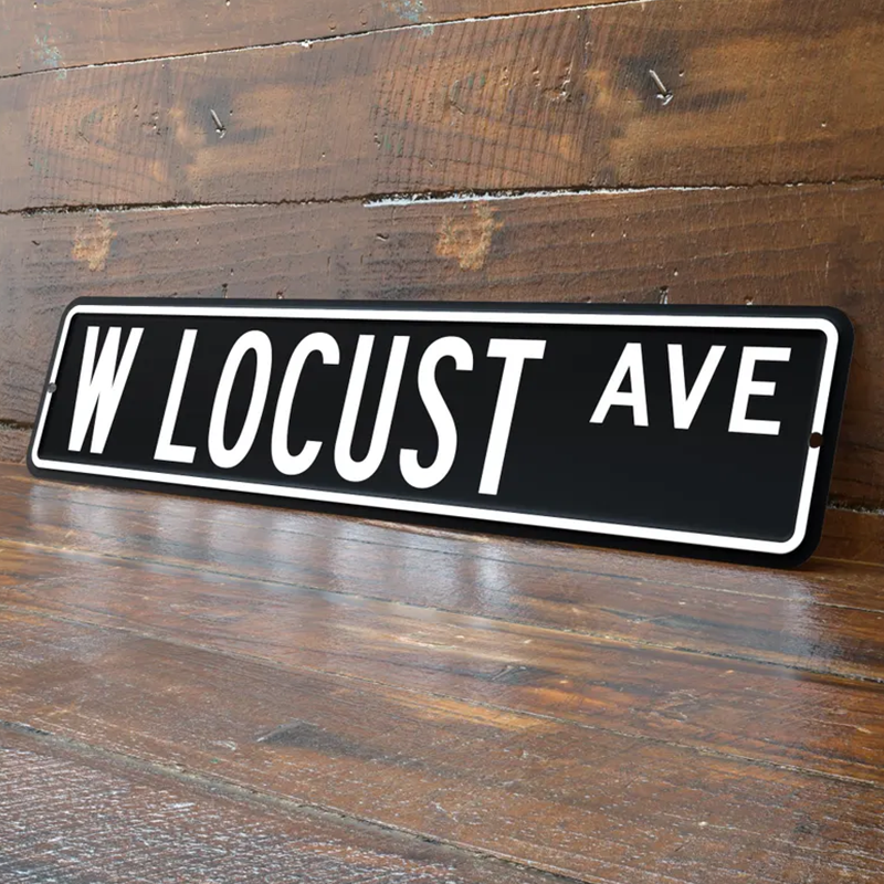 Personalized 4x18 Inch Street Sign