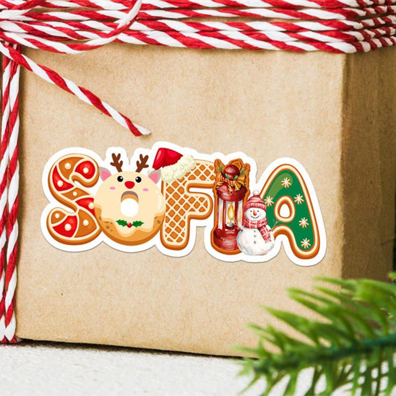 Personalized Christmas Stickers/Christmas Name Labels