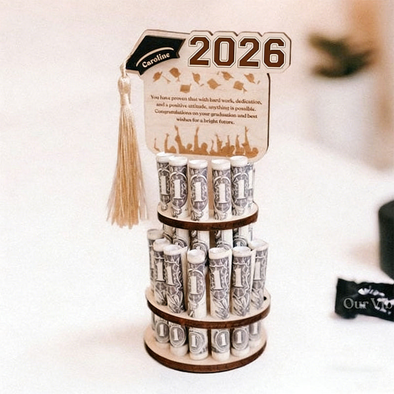 Graduation Money Tree Holder | Handmade gift, Custom Graduation Gift message, Custom name