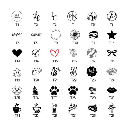 Custom Mini Loyalty Card Stamp · Custom Mini Rubber Logo Stamp