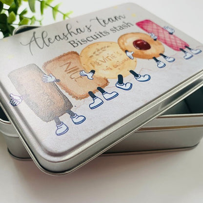 Personalised biscuit tin, biscuits, cookies, girlfriend, gift for her, him