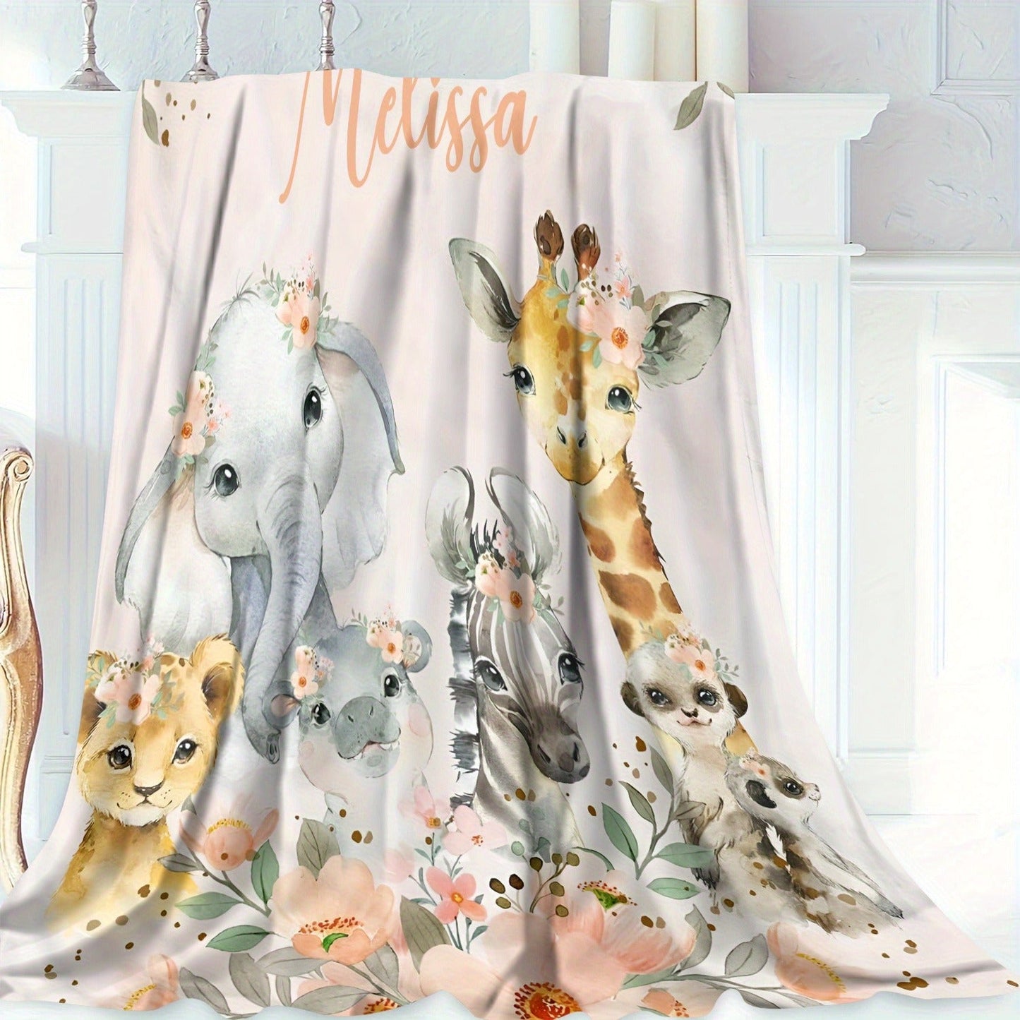 Customizable Soft Flannel Throw Blanket