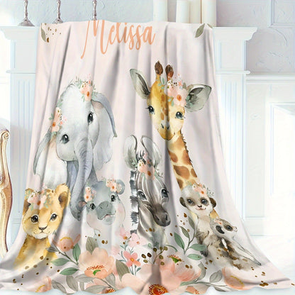 Customizable Soft Flannel Throw Blanket