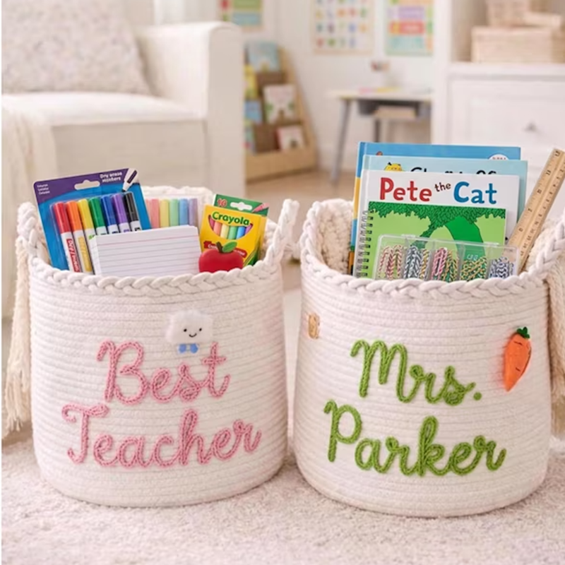 Personalized Teacher Appreciation Gift | Custom Teacher Basket