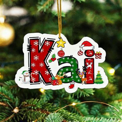 Custom Name Ornaments, Christmas Gift