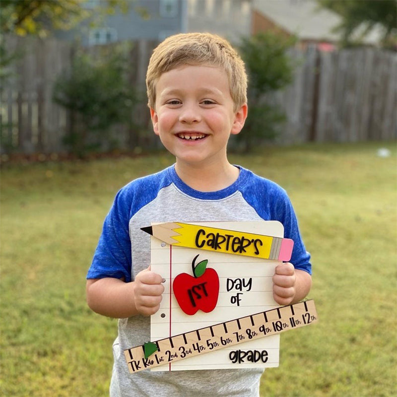 First Day of School Photo Prop, School Photos, Interchangeable School Milestones
