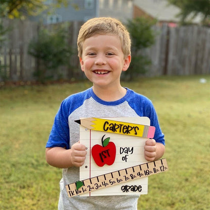 First Day of School Photo Prop, School Photos, Interchangeable School Milestones