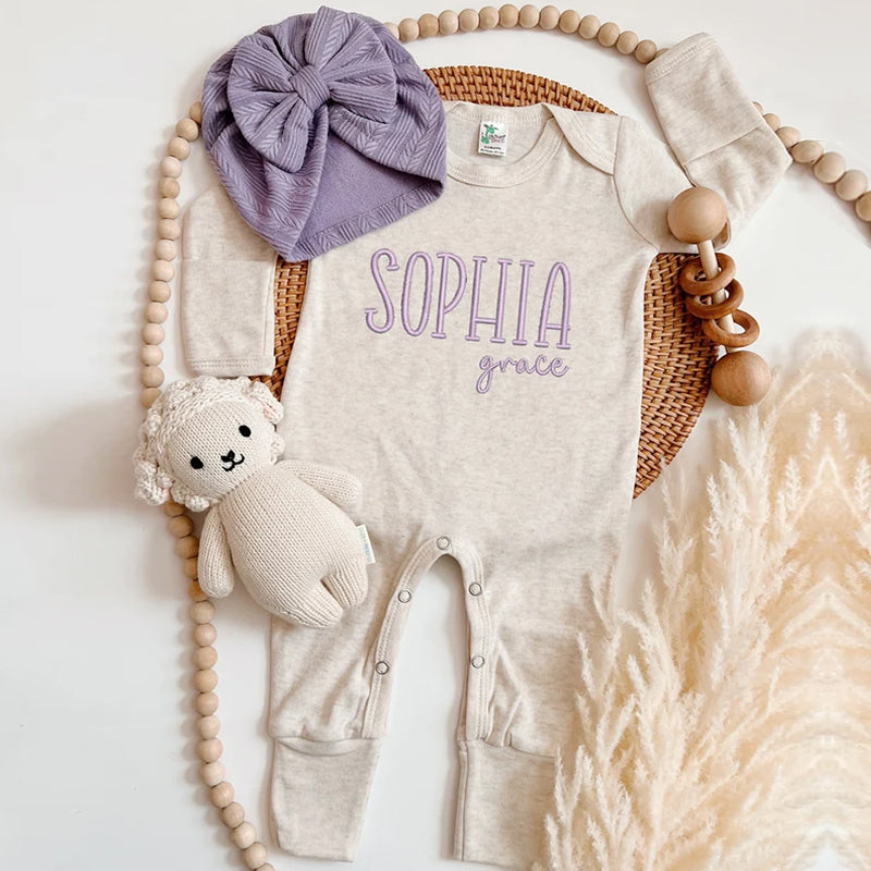 Personalized Romper, Baby Coming Home Outfit