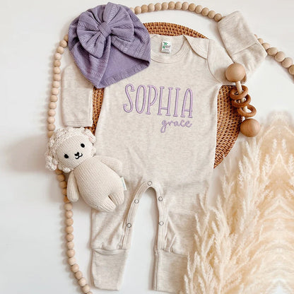 Personalized Romper, Baby Coming Home Outfit