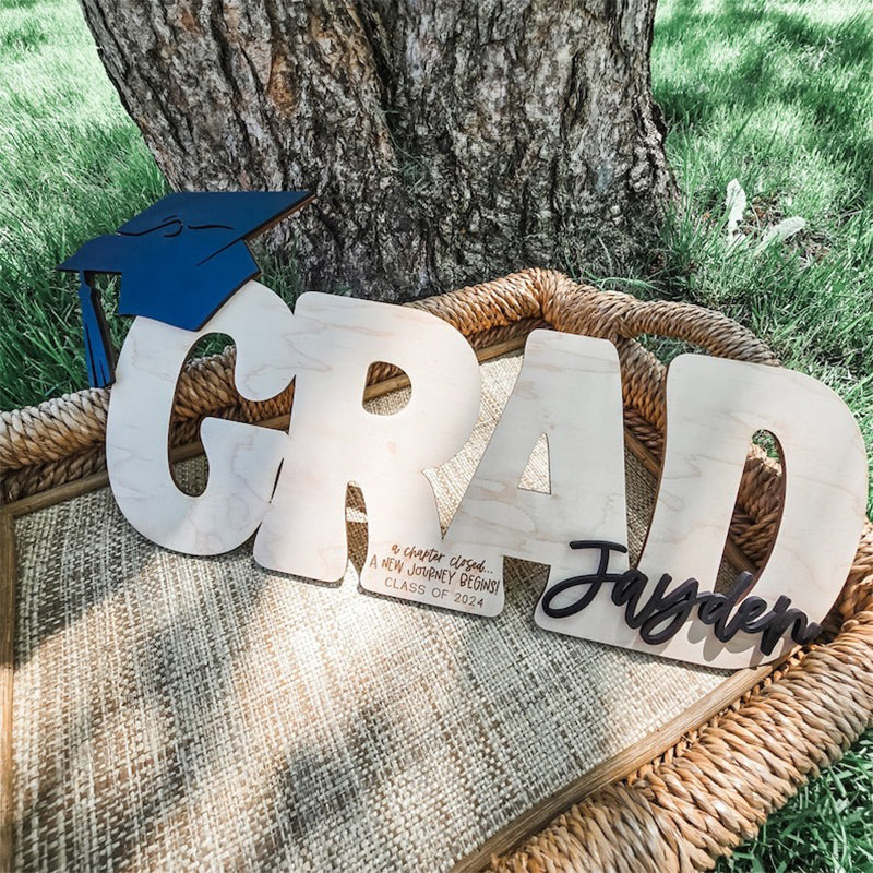 Personalized Grad Name Sign, 2025 Graduation Guestbook