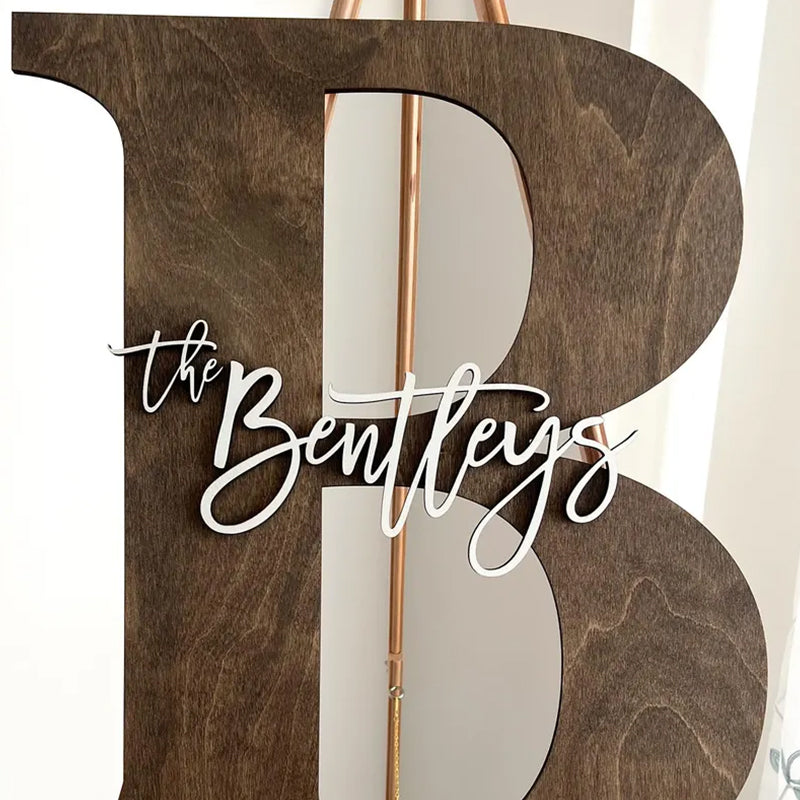Wooden Letter Guestbook – Unique Wedding Sign Alternative