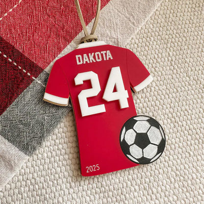 Personalized Soccer Ornament | Custom Soccer Christmas Ornament