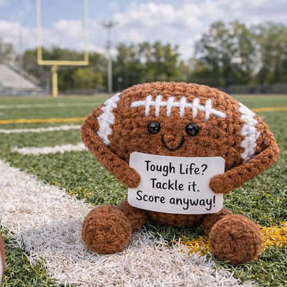 Custom Sports Ball Crochet Plush, Emotional Support Football Soccer Basketball
