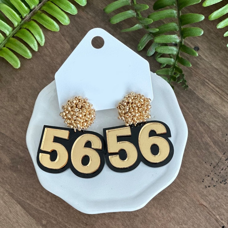 Personalized Number Earrings