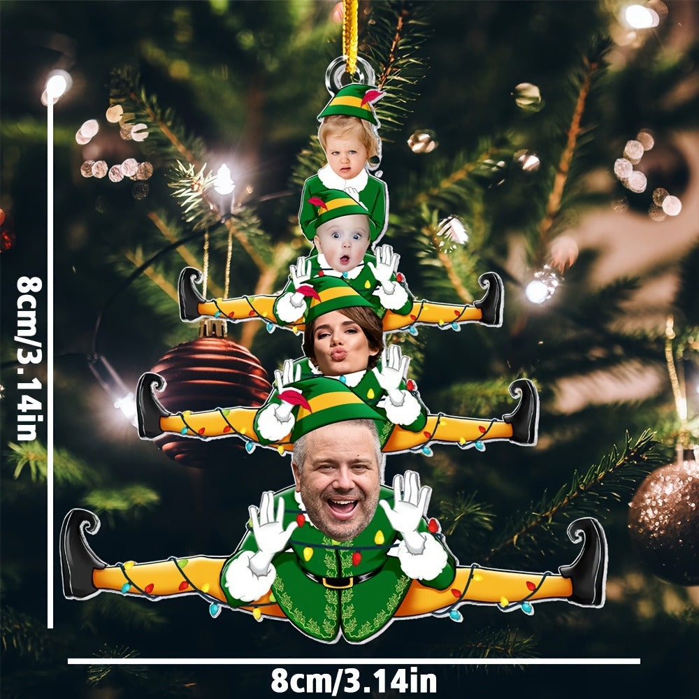 Personalized Custom Photo Christmas Tree Ornament