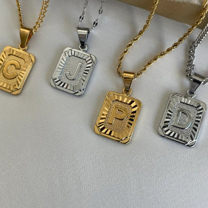 GOLD FILLED Initial Letter Necklace • A Perfect Birthday Gift for Men