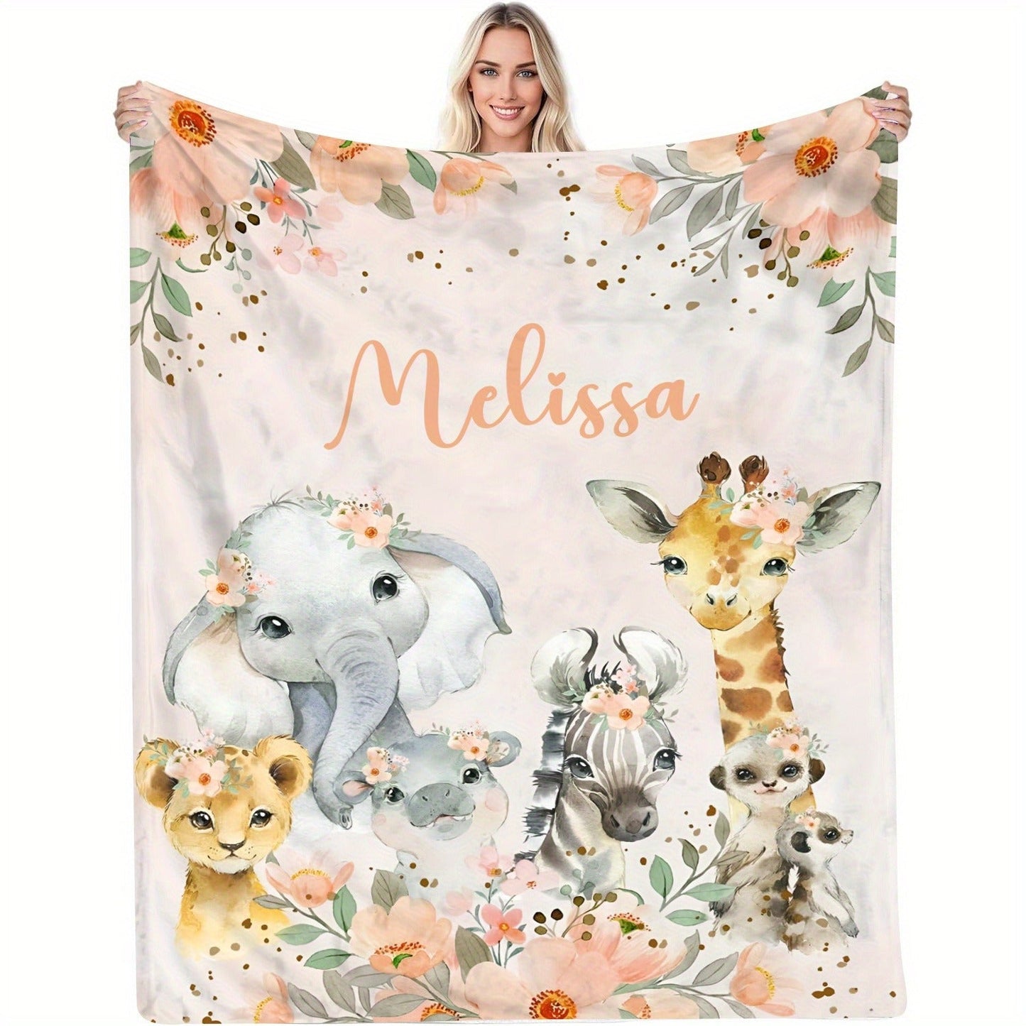 Customizable Soft Flannel Throw Blanket