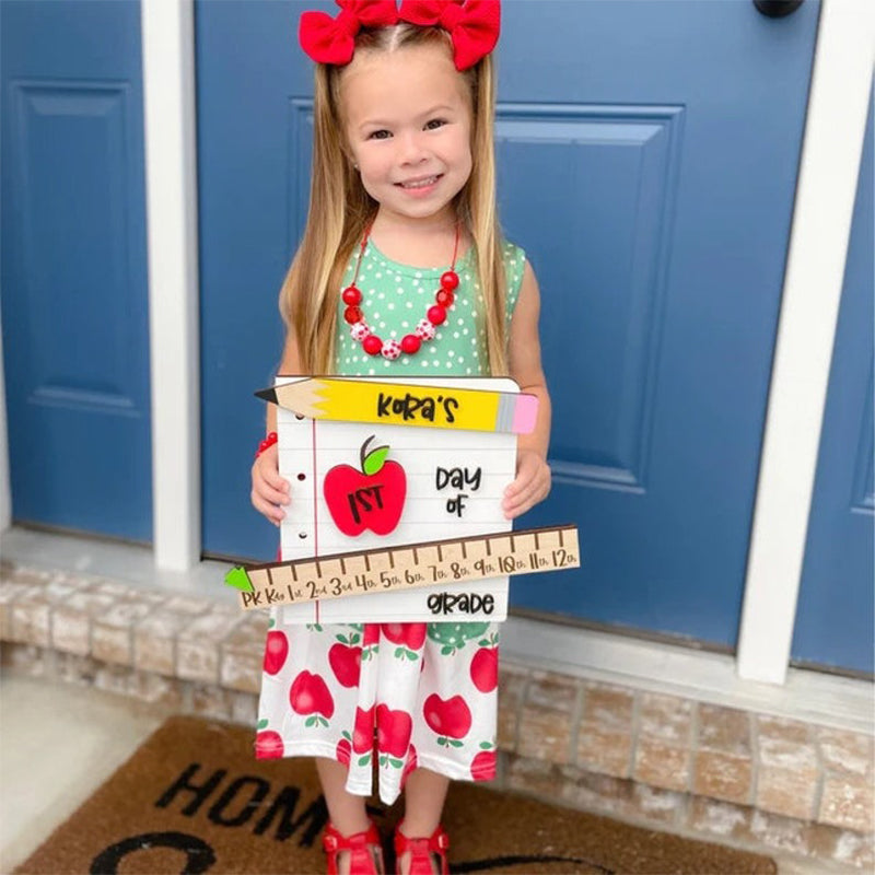First Day of School Photo Prop, School Photos, Interchangeable School Milestones