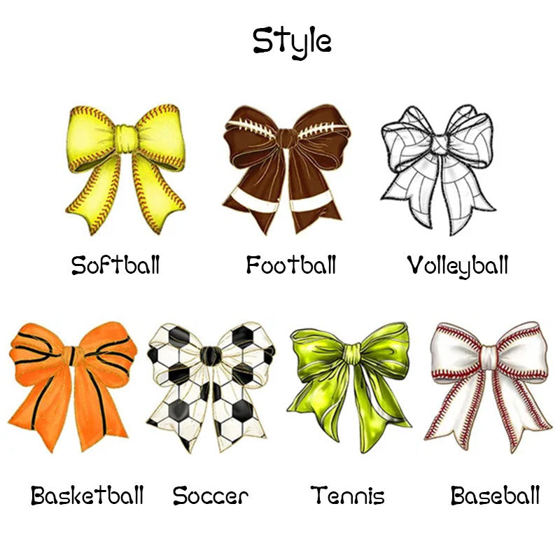 Personalized Baseball Softball Bow Throw Blanket