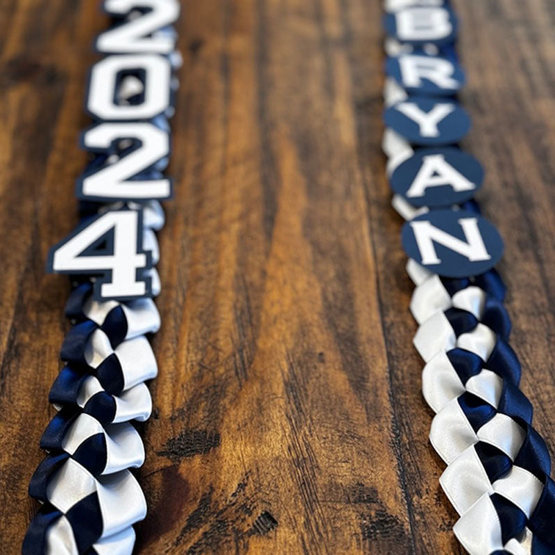 Handmade Class of 2026 Custom Colors Open Graduation Lei