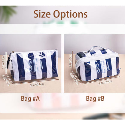 Personalized Embroidered Makeup Bag,Custom Waterproof Cosmetic Pouch
