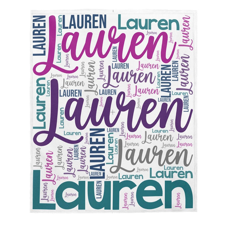 Custom Blanket with Name - Personalized Blanket - Name Blanket for Adults - Christmas Gift