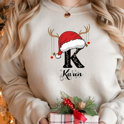 Family Christmas Name Shirt, Monogrammed Family Christmas Shirt