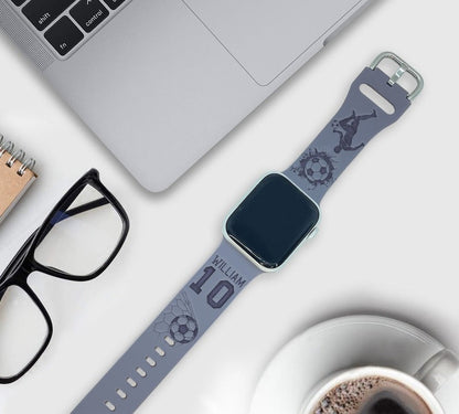 SuperLugano Personalized Soccer Watch Band compatible with Apple Watch