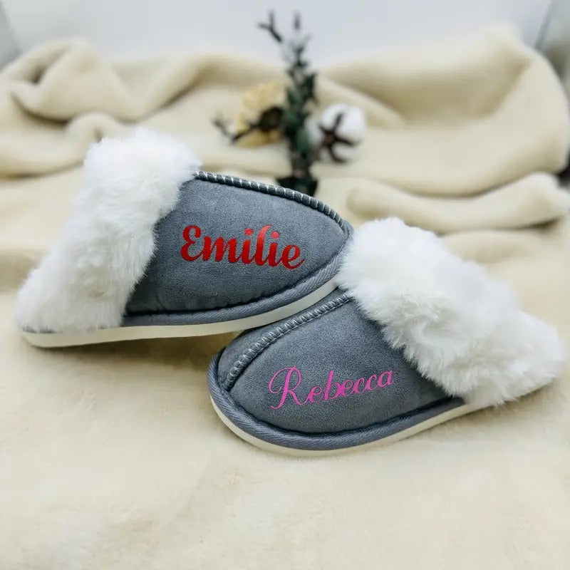 Personalized Plush Slippers for Women